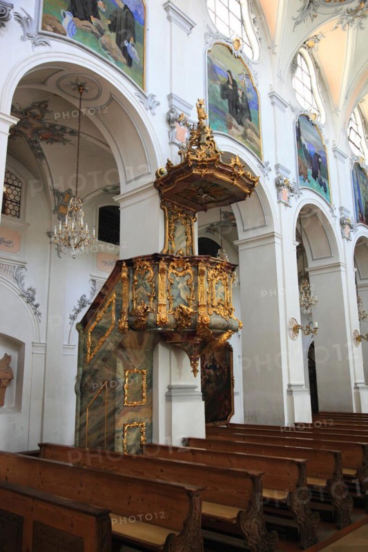 Interior view of the monastery church