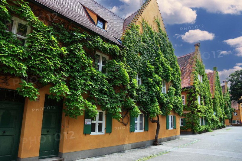 Fuggerei in Augsburg is the oldest existing social settlement in the world