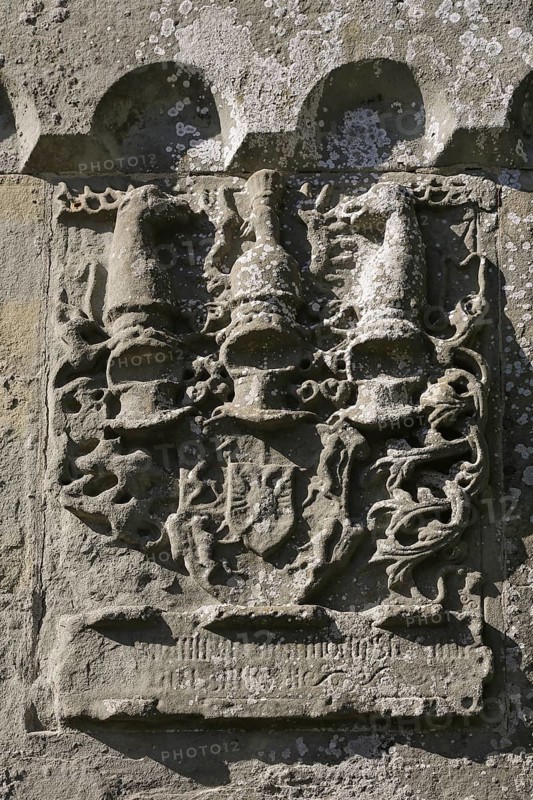 Stone coat of arms