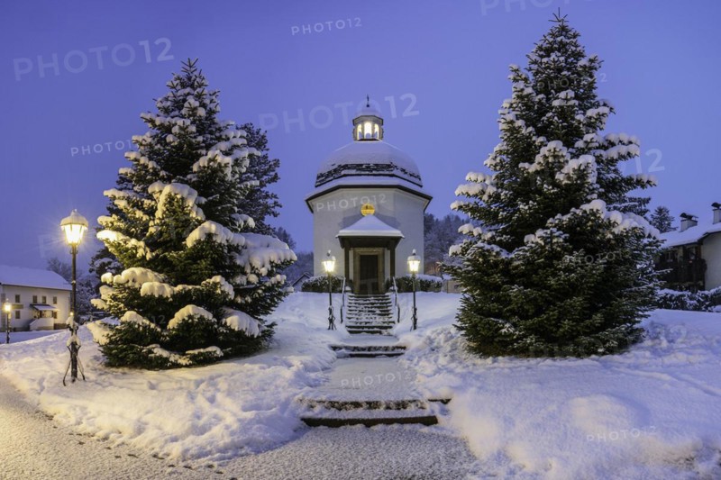 Silent Night Chapel in winter