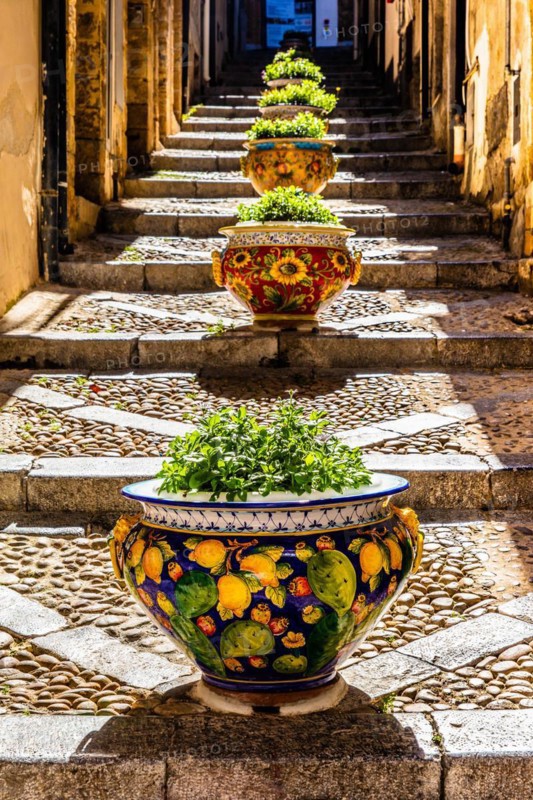 Cefalu with picturesque old town