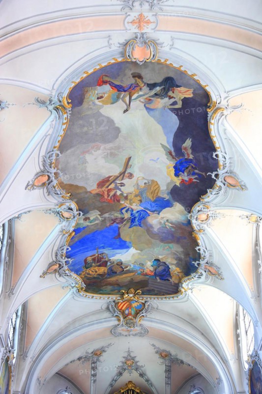 Interior view of the monastery church