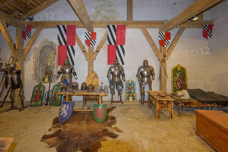 Armoury in the medieval cave castle