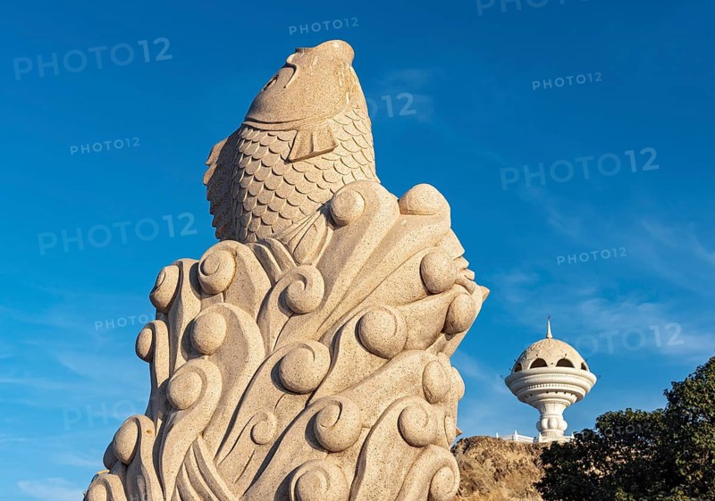 Fish Statue and Riyam Censer sculpture