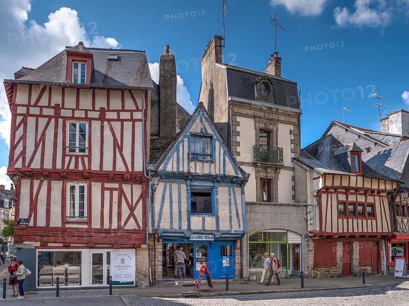 Half-timbered houses in the Rue de la Fontaine in the old town