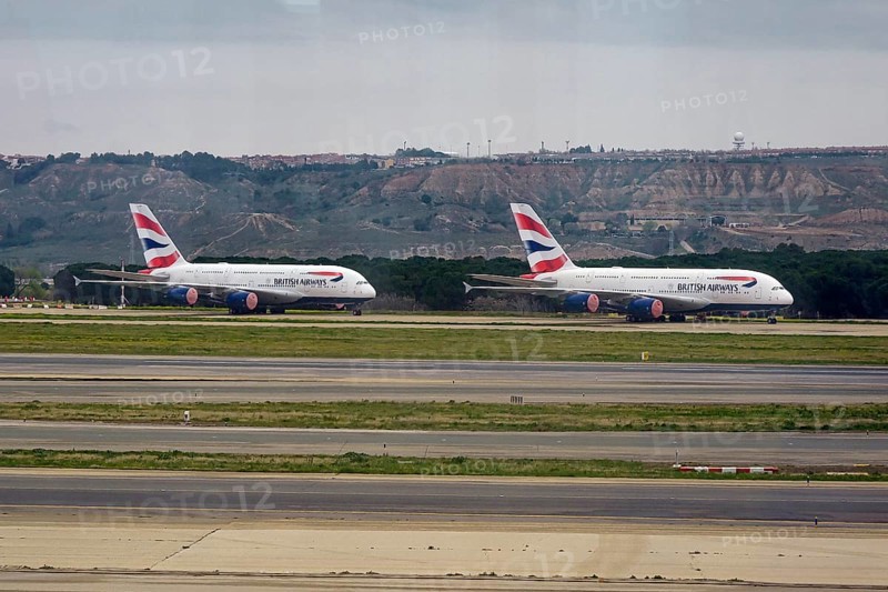 Two withdrawn Airbus A 380s