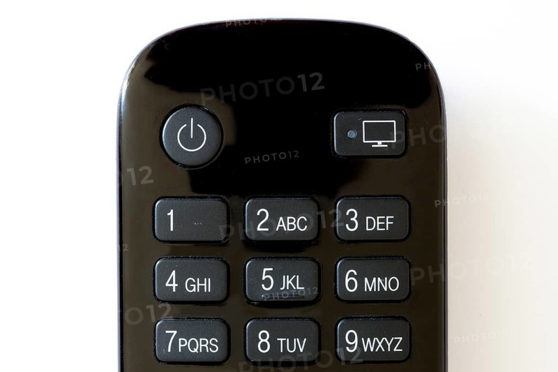 Keyboard from a remote control for TV and TV