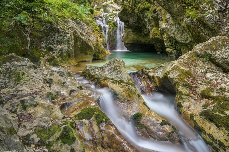Waterfall on the Lepena Stream