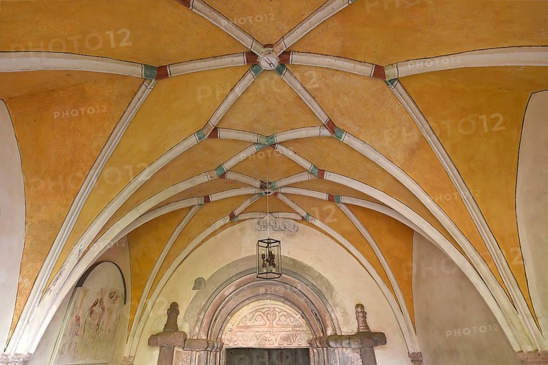 Ceiling vault in the vestibule of the monastery church