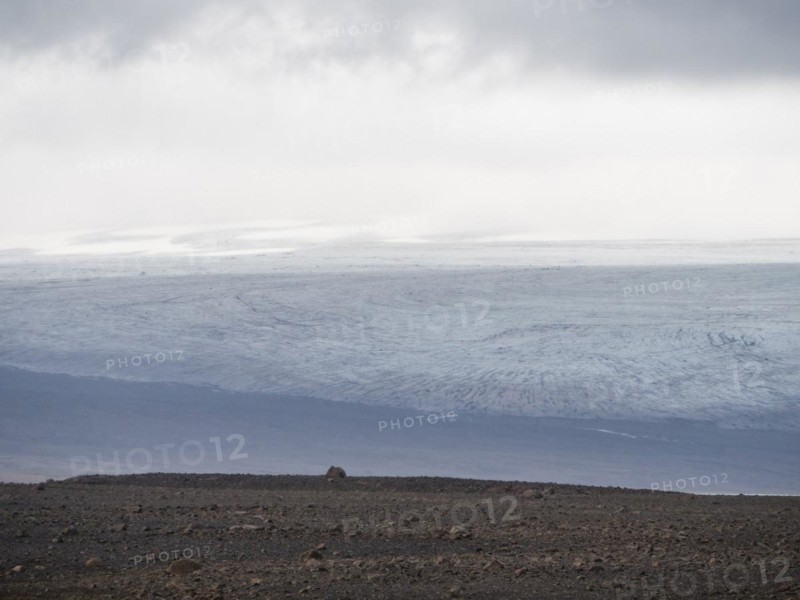 Glaciers and barren landscape