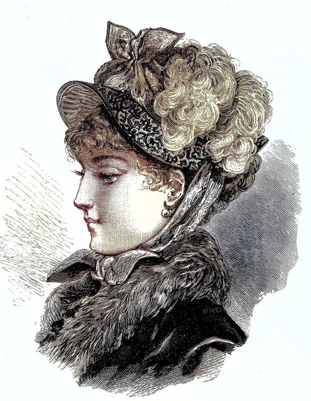 Fashion picture from the year 1880