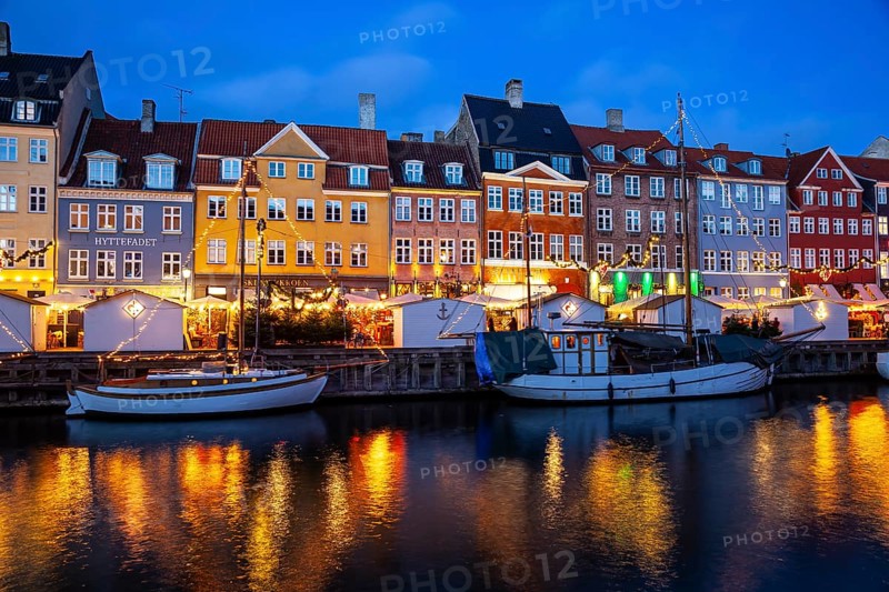 Nyhavn Canal at sunset