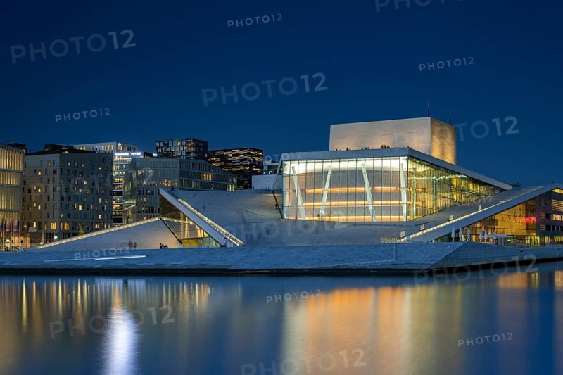 Oslo Opera House by night