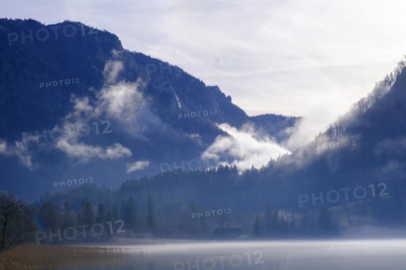 Morning mist at Lake Lunz
