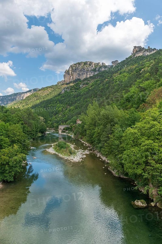 Gorges du Tarn in Cevennes National Park. Le Rozier