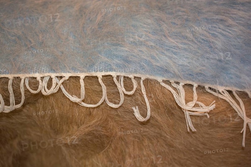 Gray and blue felt like fabric material forming a texture background