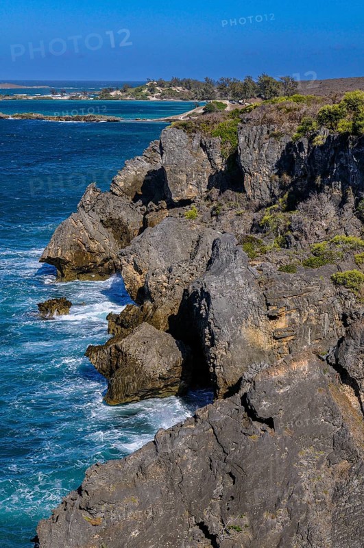 Rocky cliffs in the bay of Diego Suarez