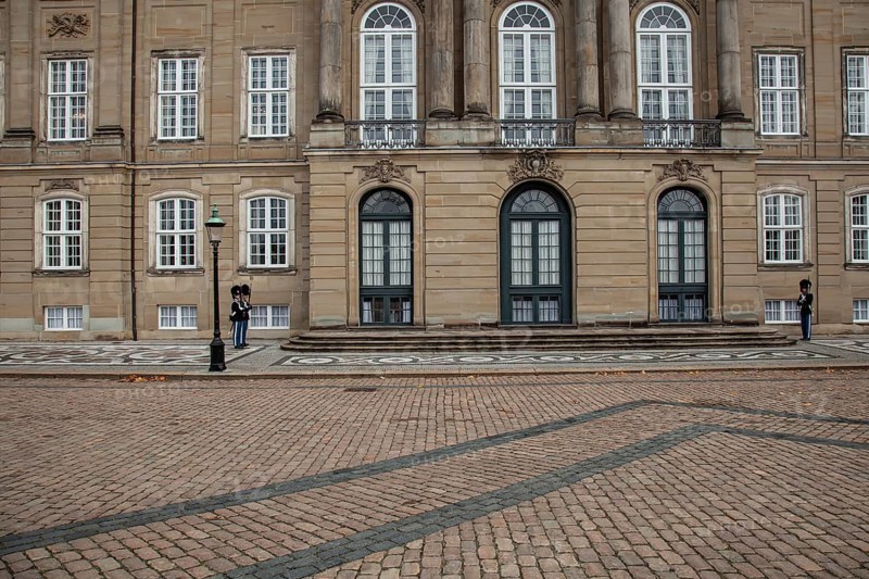 Guard at Amalienborg palace