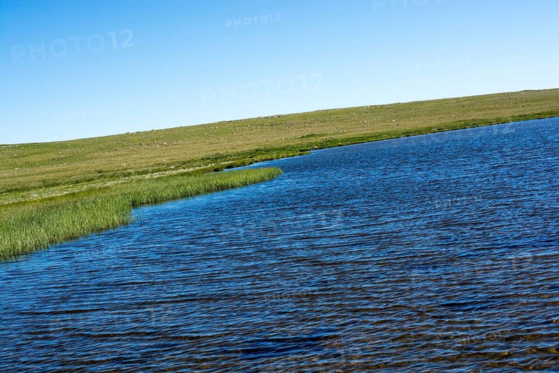 Highland lake in green natural background in Artvin province of Turkey