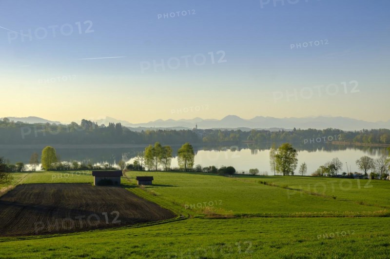 Morning sun at Lake Taching