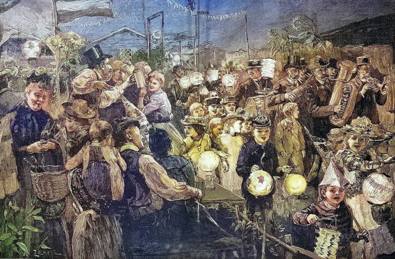 Harvest festival in a Berlin allotment garden colony