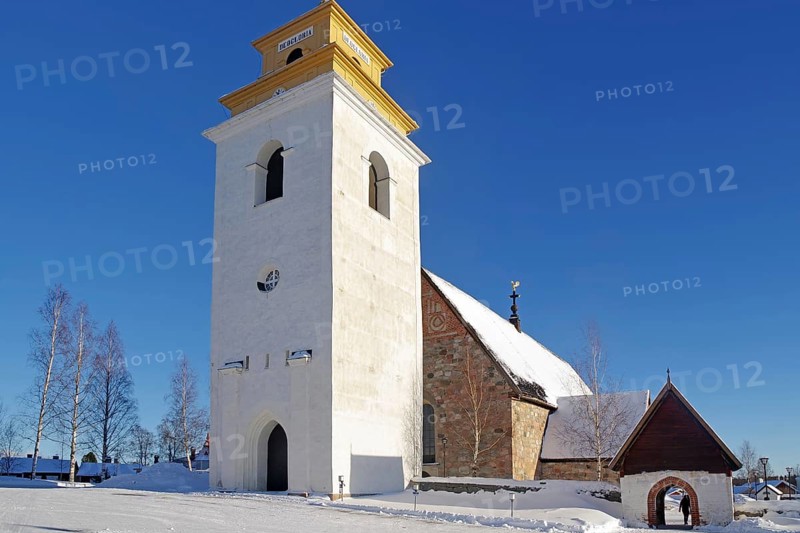 Old church in the church village of Gammelstad