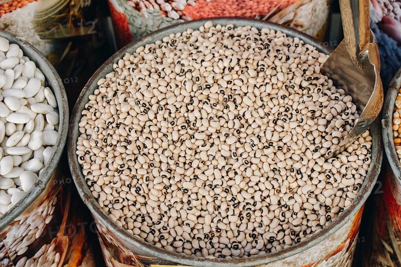 Lots of white beans on sale on the view