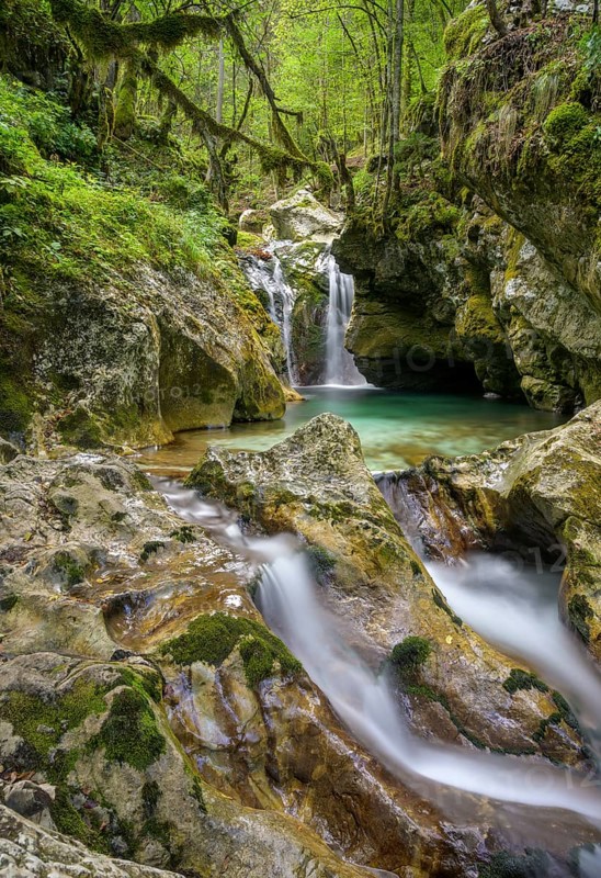 Waterfall on the Lepena Stream
