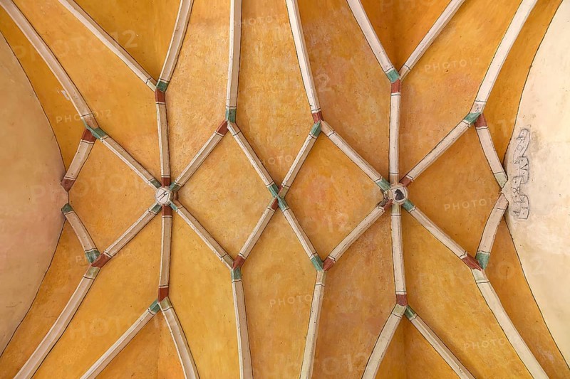 Ceiling vault in the vestibule of the monastery church