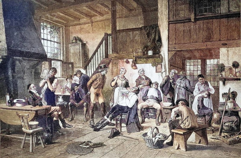 In the Barber's Parlour
