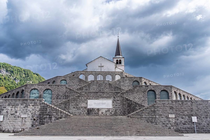 Italian Ossuary and Church of St. Anton above Kobarid