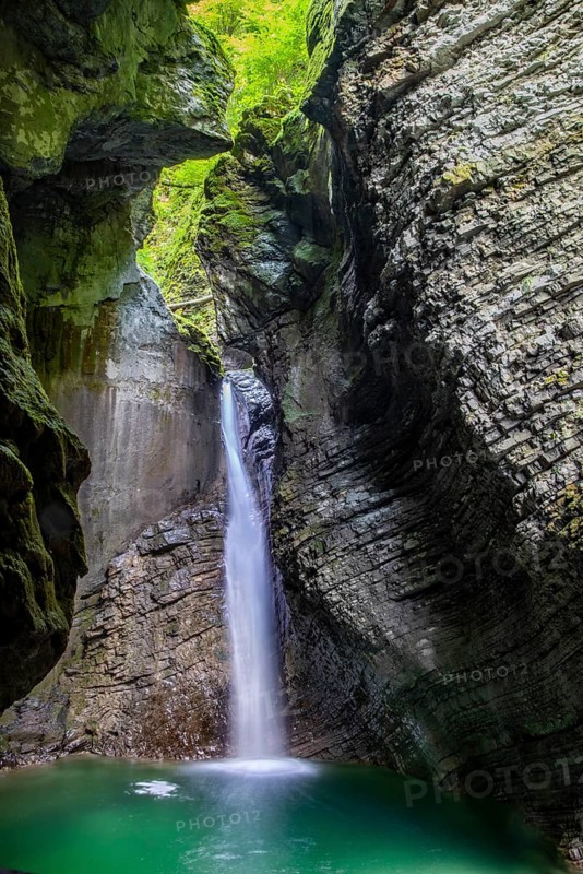 Long exposure Kozjak waterfall