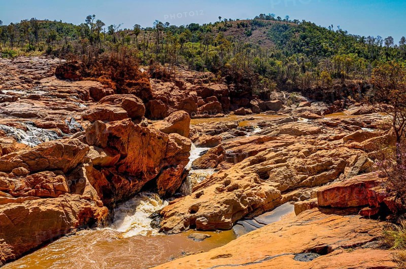 Betsiboka river running through a river gorge