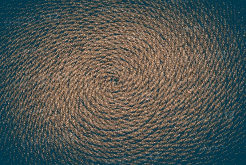 Close up of a straw mat in the view