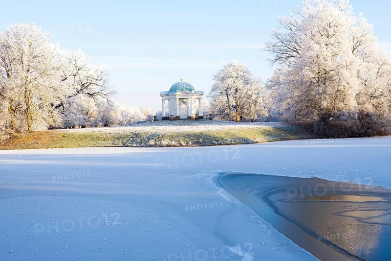 Swan Island with temple in the Karlsaue