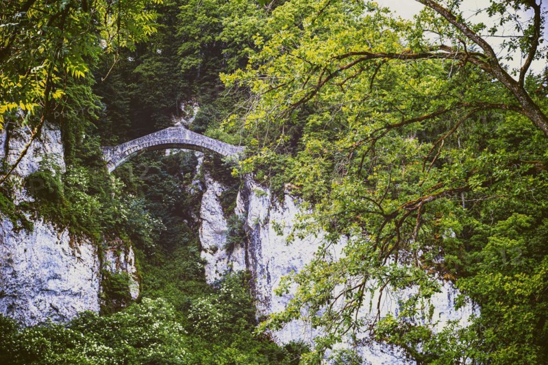 The princely Devils Bridge of Inzigkofen near Sigmaringen