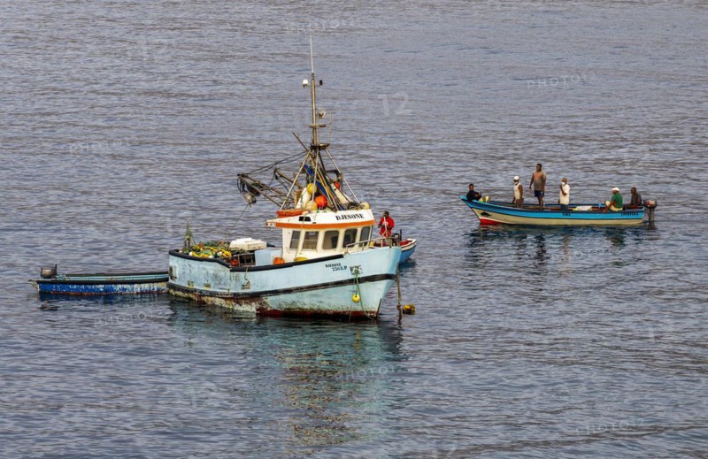 Harbour Scene Santo Antao Island Cape Verde