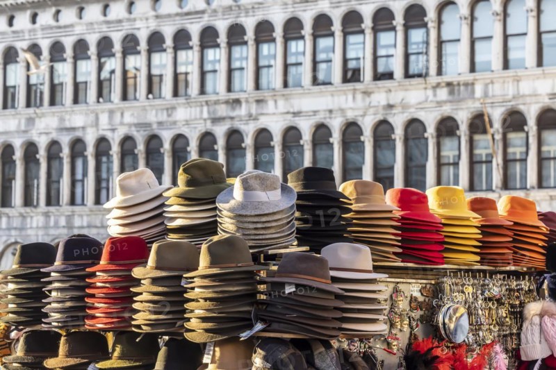 Hats in bright colours