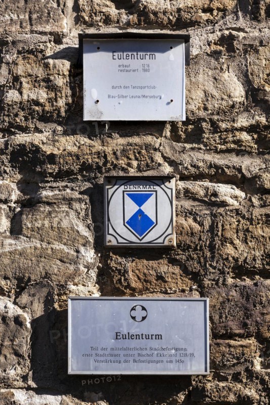 The Eulenturm is a preserved tower of the Merseburg city fortifications