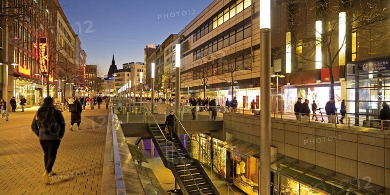 Bahnhofstrasse in the evening