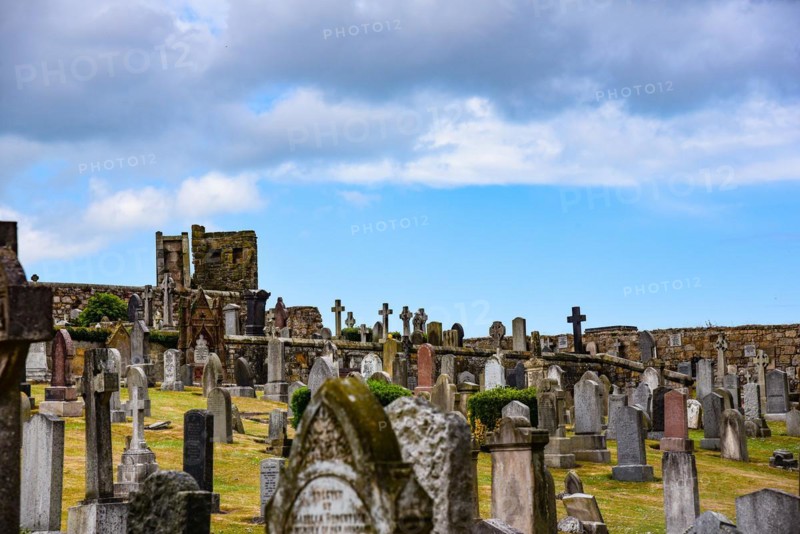 Graves in the cemetery of St Andrews