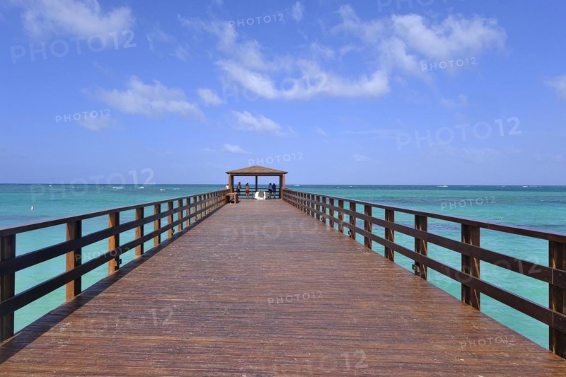 Footbridge into the sea
