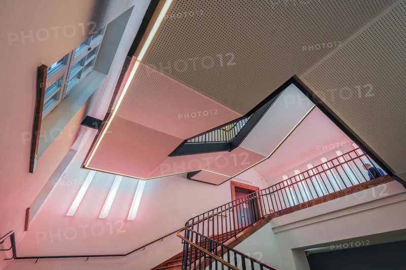 Staircase with LED light construction by Prof. Dietmar Tanterl
