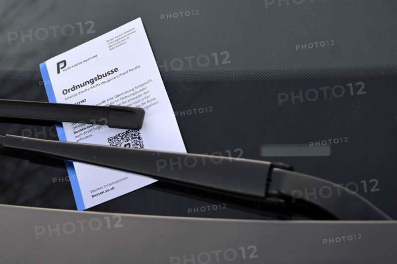 Schweibenwischer Parking fine QR Code Cantonal Police Solothurn