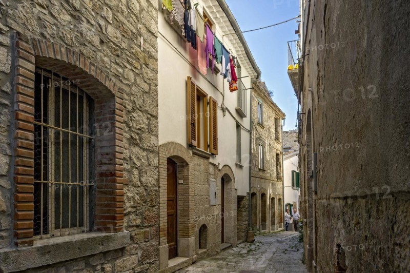 Renovated house in narrow alley of the old town