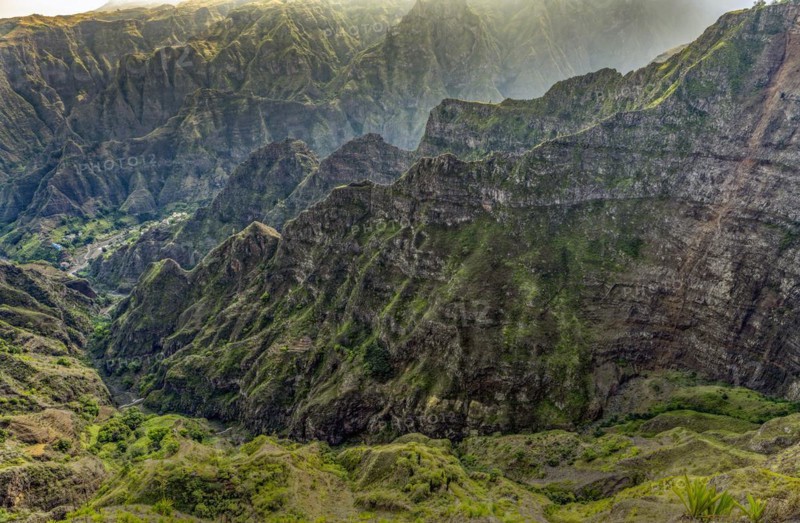 Mountain Landscape Santo Antao Island Cape Verde