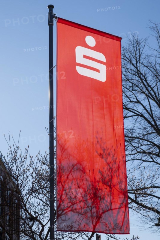 Flag with logo Sparkasse