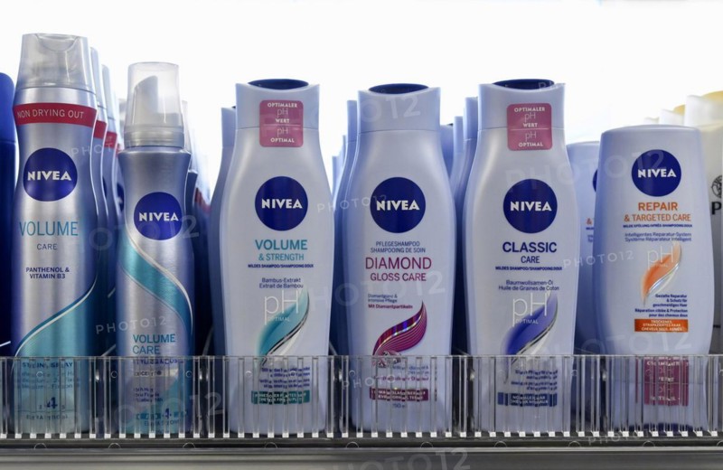 Sales shelf Nivea hair products