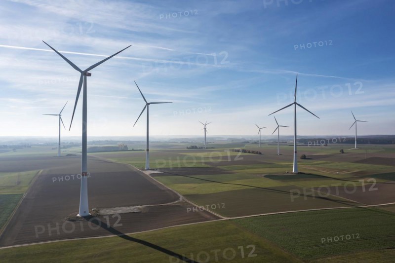 Wind farm on the Swabian Alb near Dornstadt