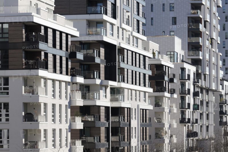 Residential building with high-rises